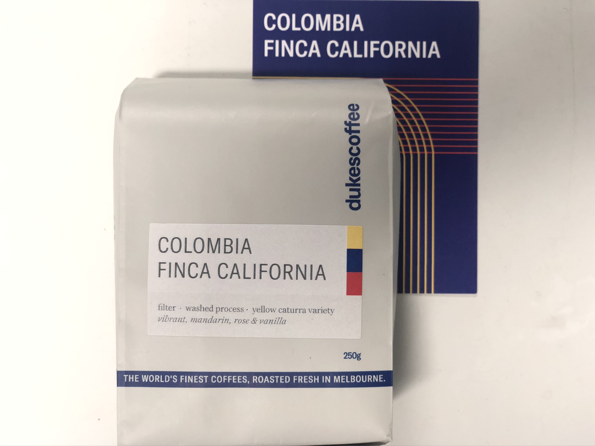 Coffee bag back — tasting notes and details
